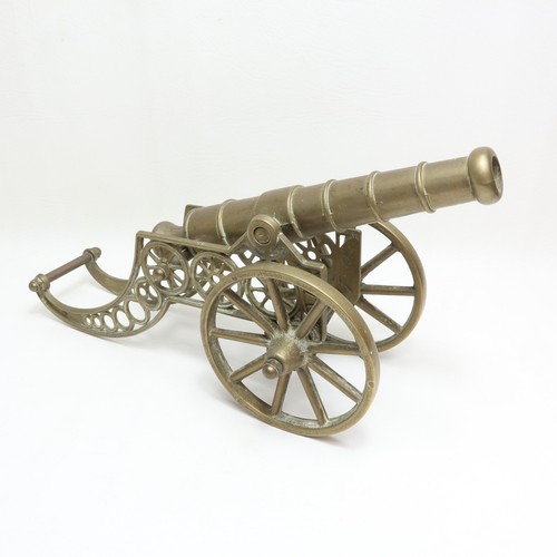 Brass ornate cannon vintage - ornate,