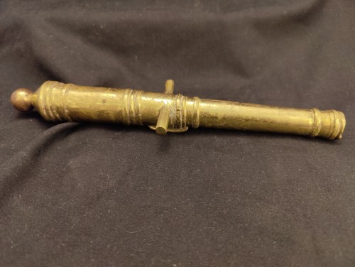 Vintage brass cannon barrel - brass,